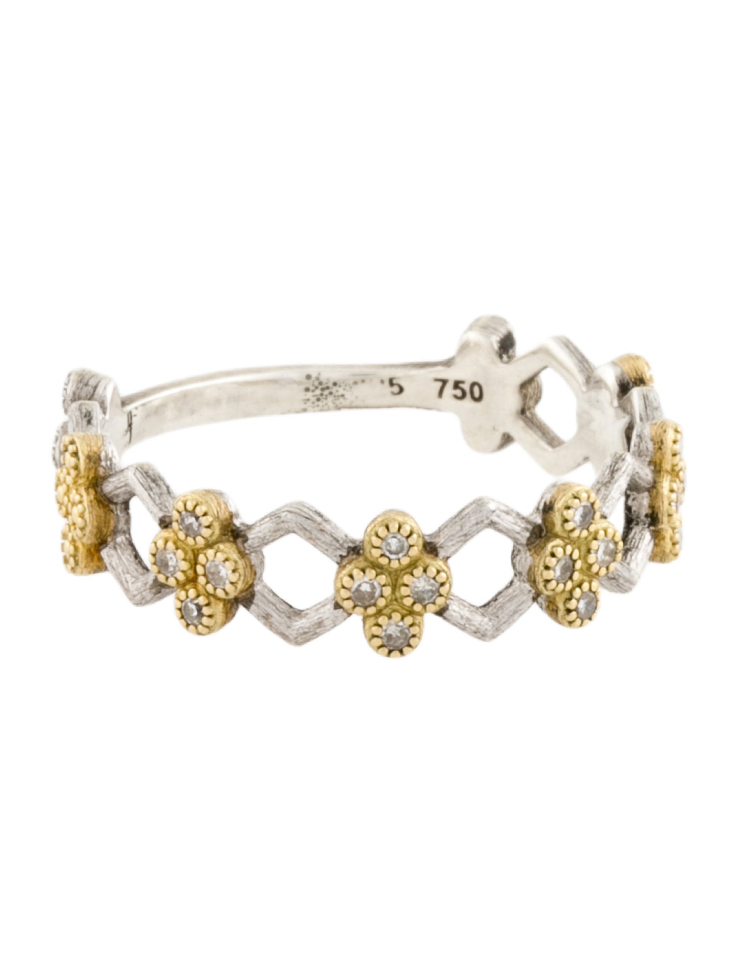 Jude Frances Diamond Quad Stacker Band