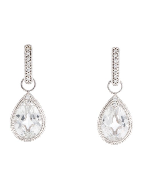 Jude Frances 18K Topaz & Diamond Drop Earrings