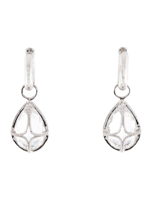 Jude Frances 18K Topaz & Diamond Drop Earrings