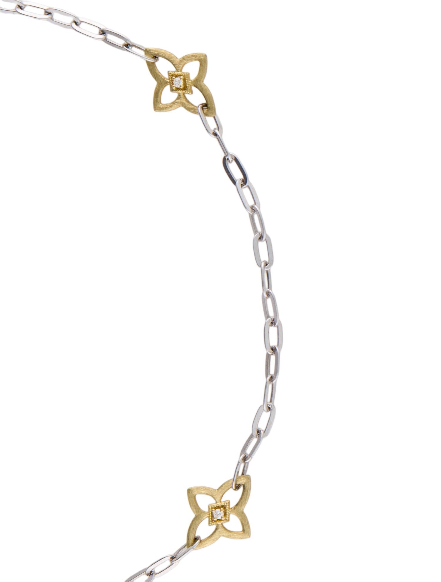 Jude Frances Diamond Floral Station Necklace