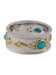 Jude Frances Turquoise & Diamond Cigar Band Ring