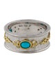 Jude Frances Turquoise & Diamond Cigar Band Ring