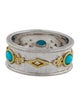 Jude Frances Turquoise & Diamond Cigar Band Ring