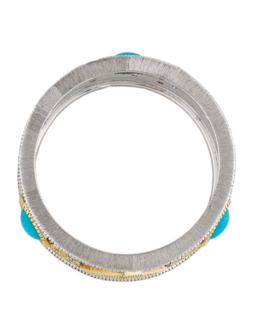 Jude Frances Turquoise & Diamond Cigar Band Ring