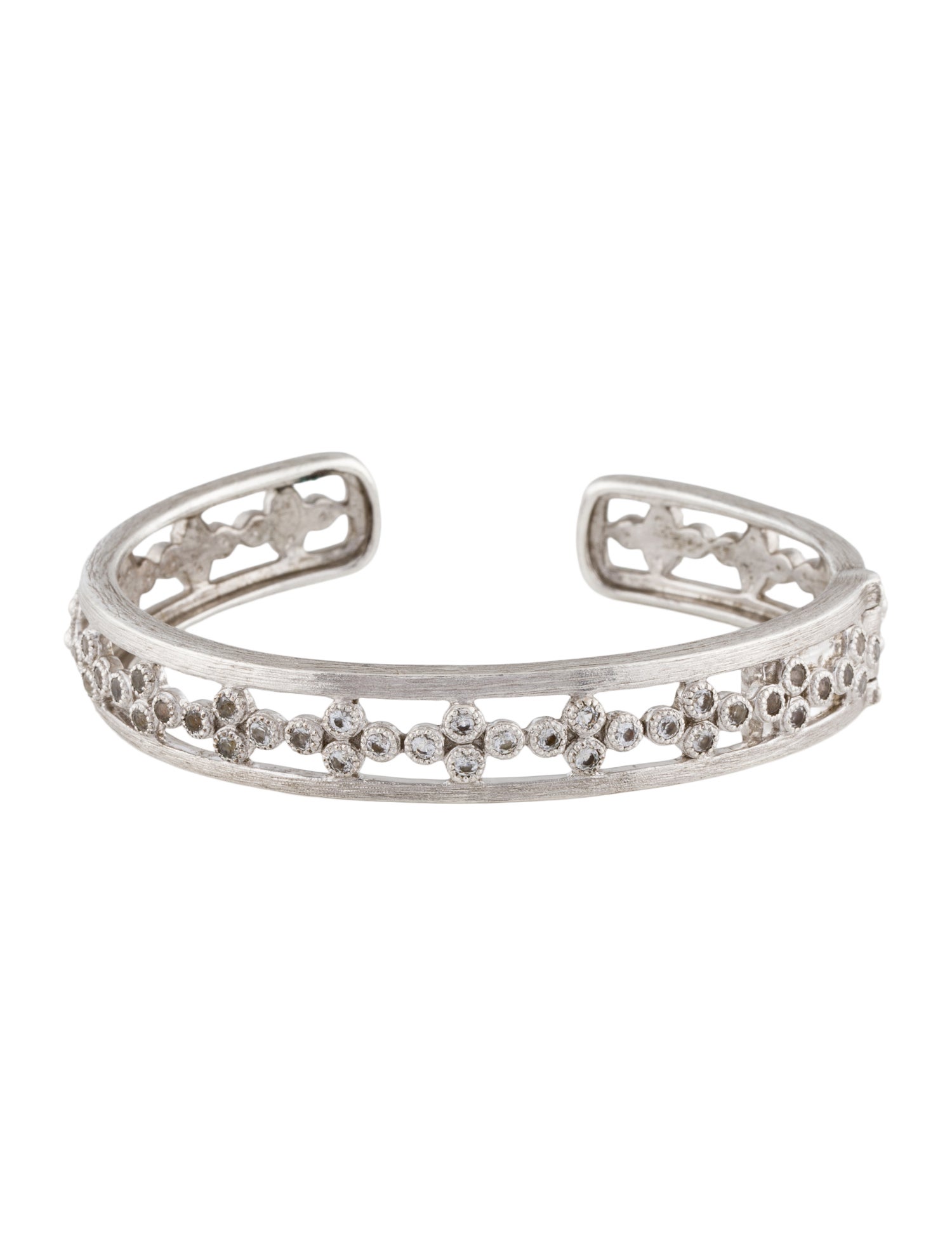 Jude Frances Topaz Hinged Cuff Bracelet