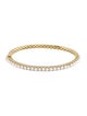 Jude Frances 18K Pearl & Diamond Hinged Bangle
