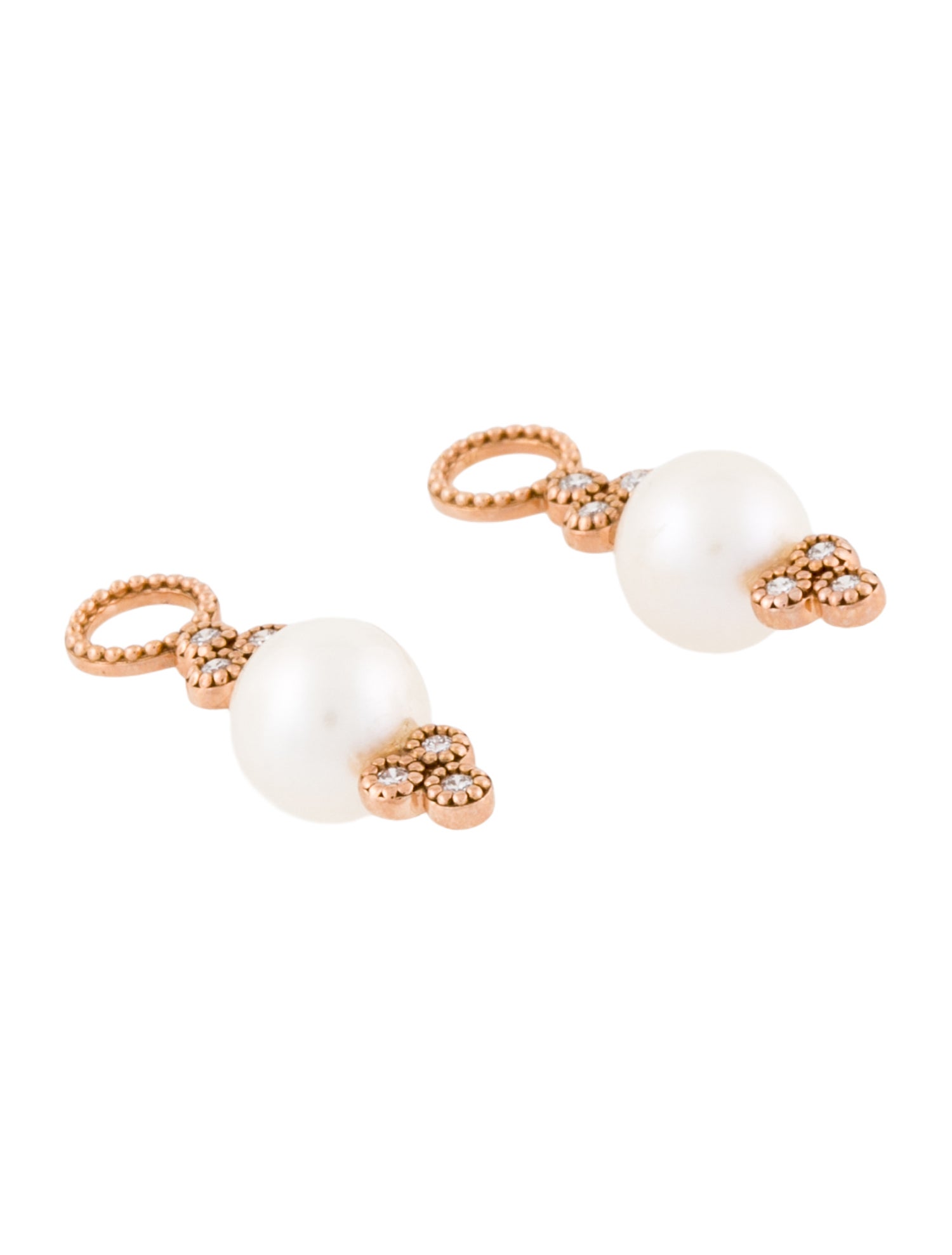 Jude Frances 18K Pearl & Diamond Provence Earring Enhancer