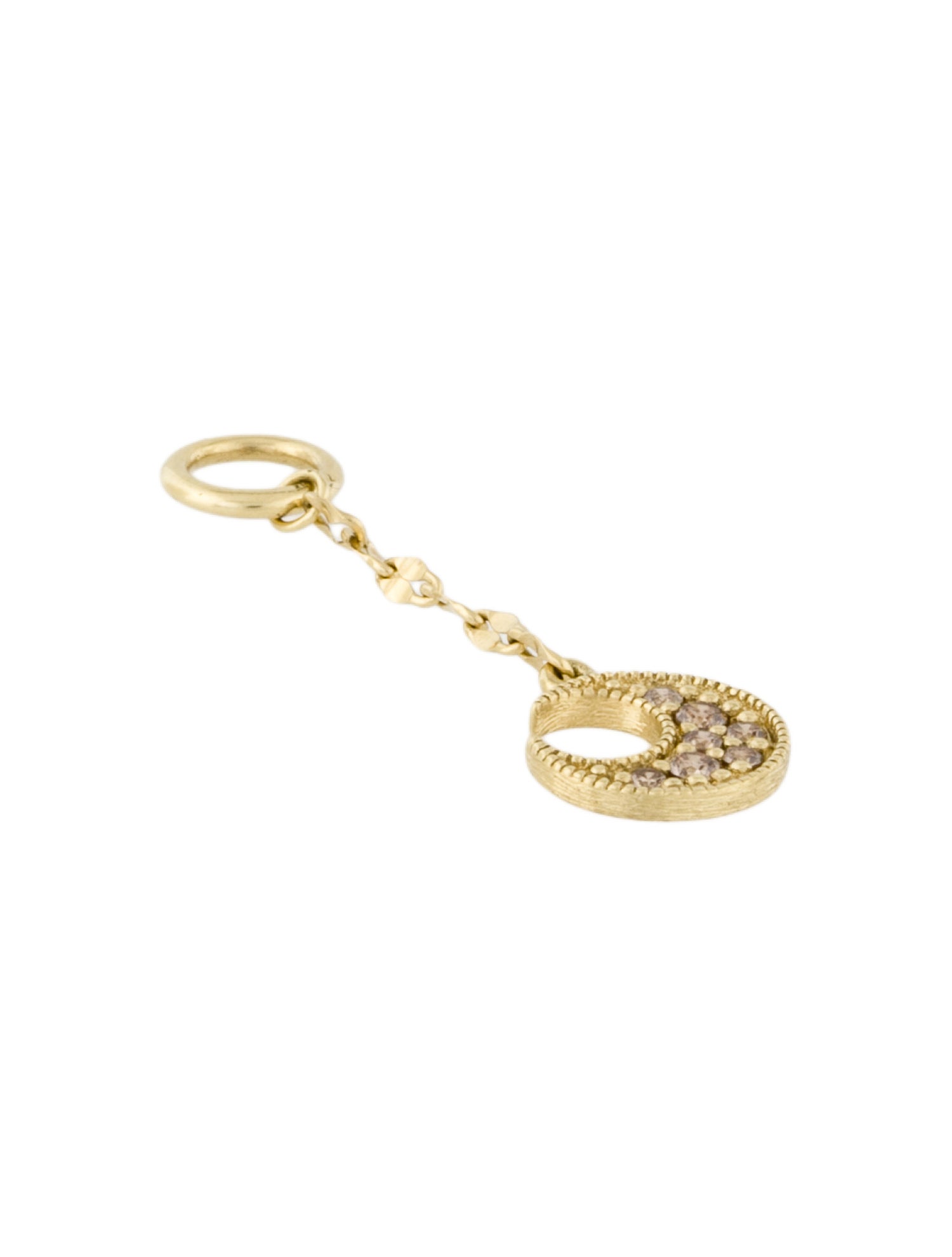 Jude Frances 18K Diamond Moon Charm