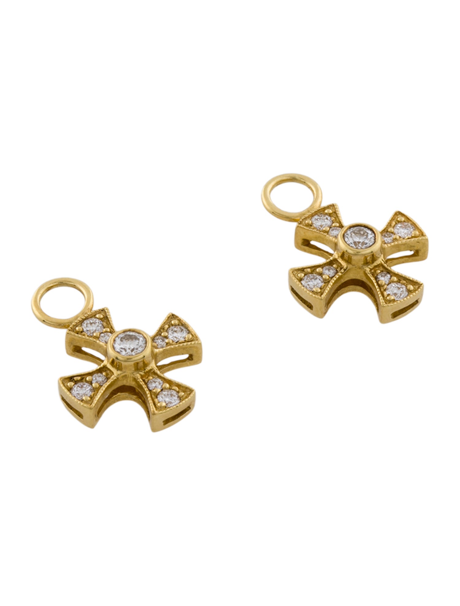 Jude Frances 18K Diamond Ear Enhancers