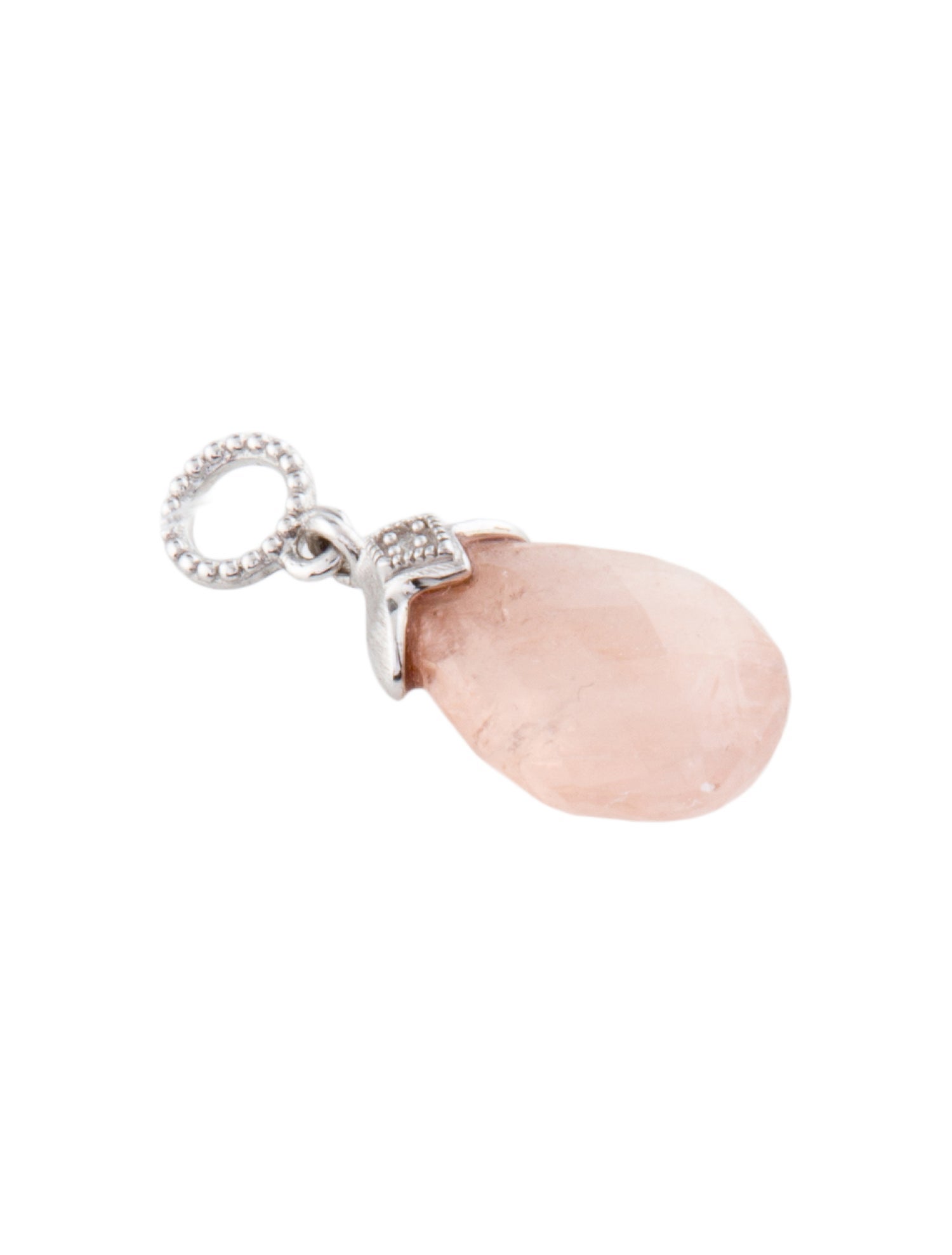 Jude Frances 18K Morganite & Diamond Enhancer Charm