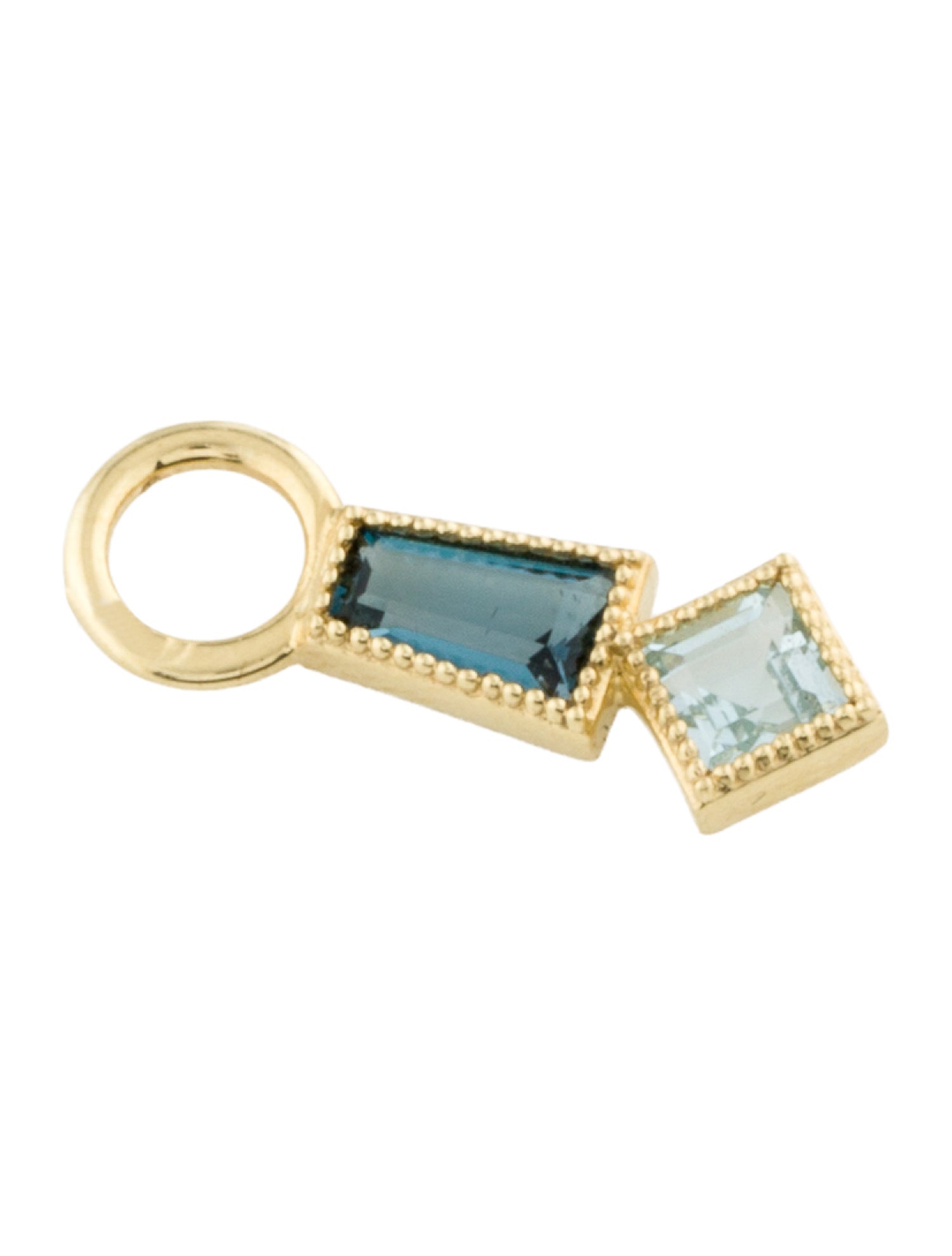 Jude Frances 18K Topaz Lisse Kite Charm