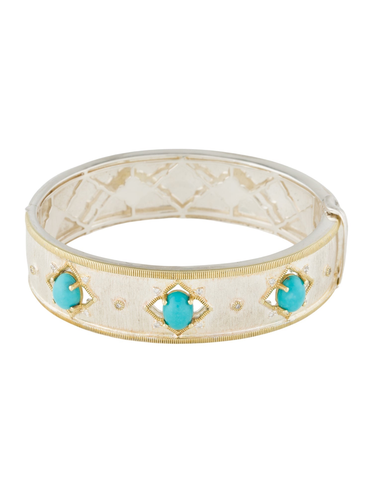 Jude Frances Turquoise & Diamond Bangle