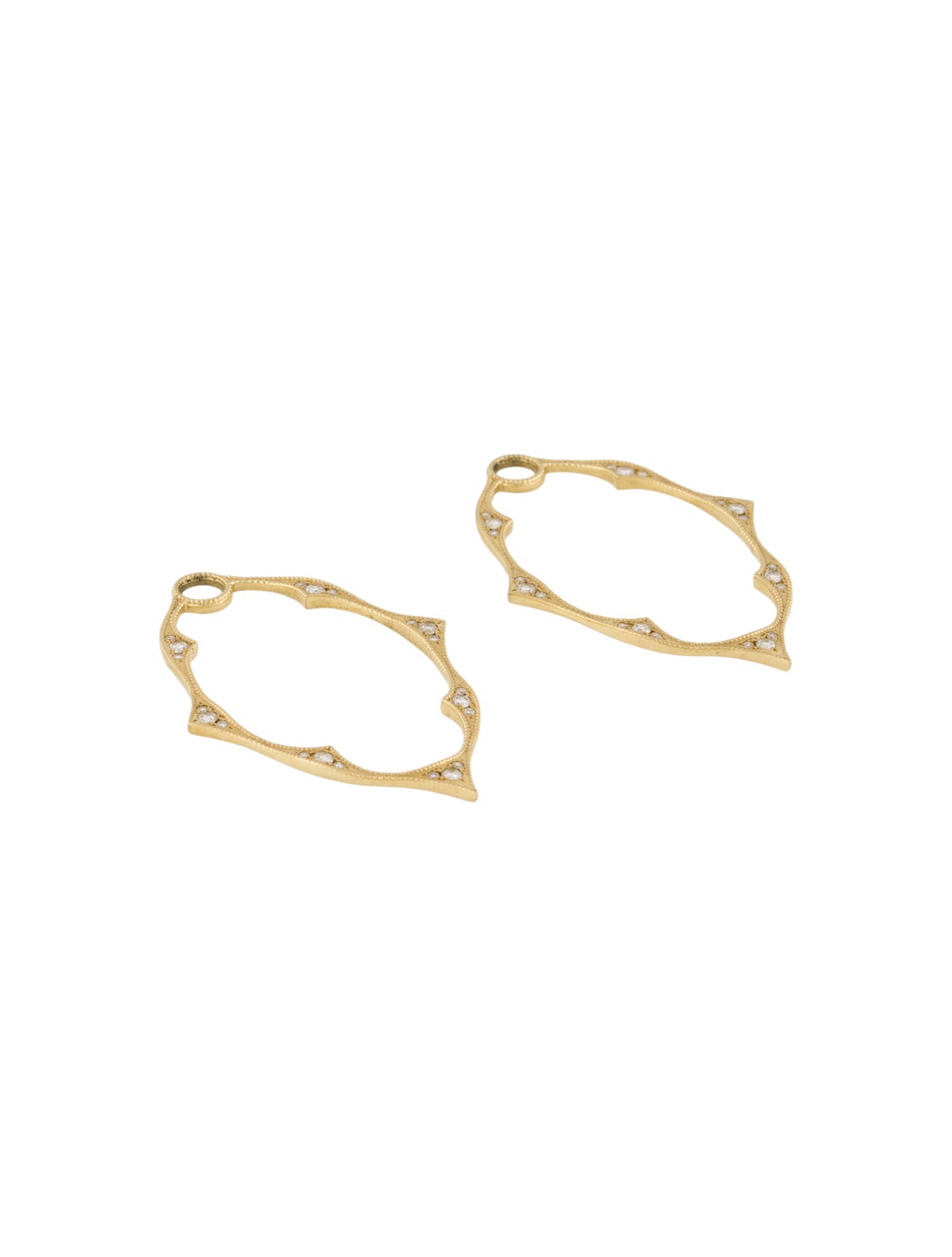 Jude Frances 18K Diamond Moroccan Earring Enhancers