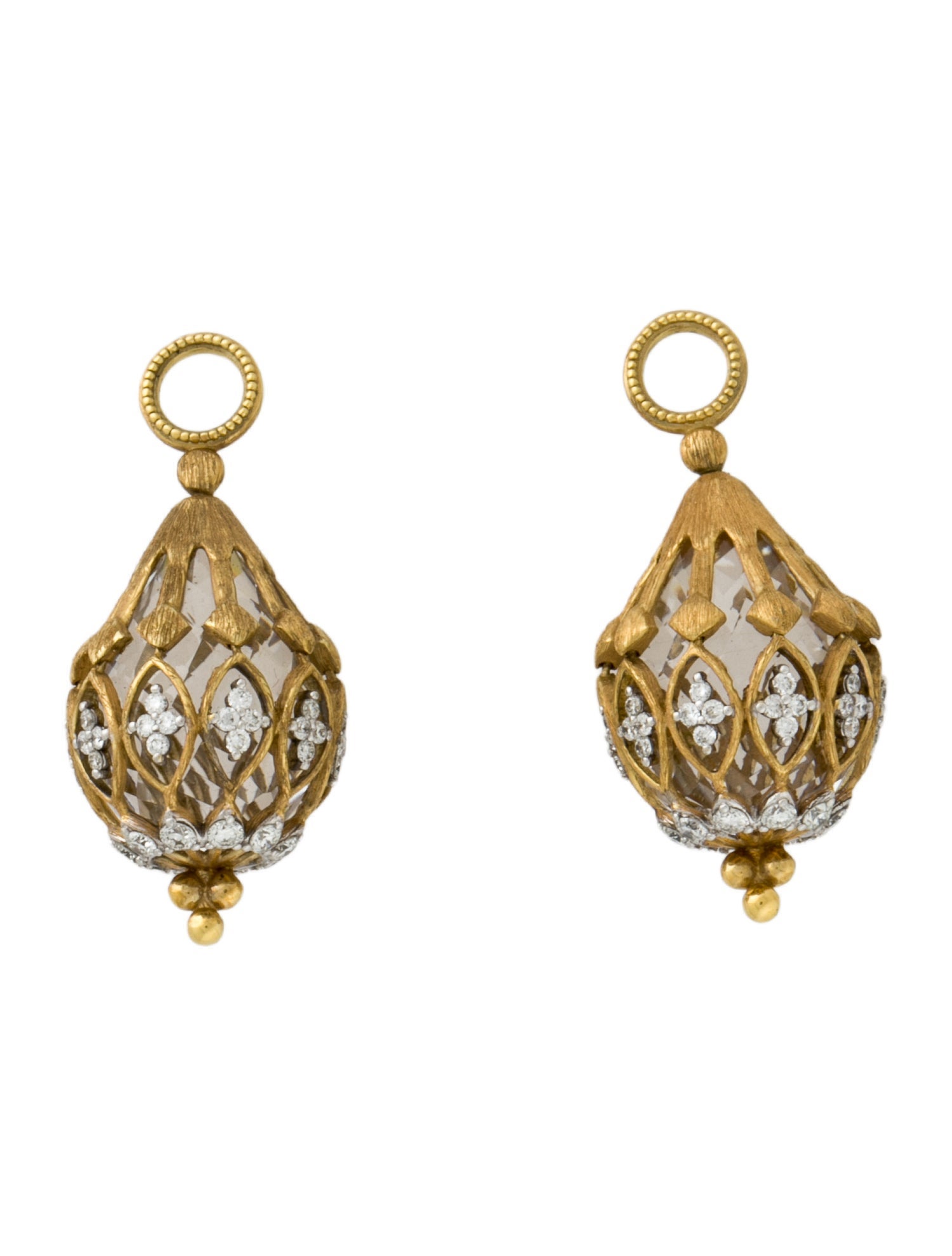 Jude Frances 18K Diamond & Topaz Earring Enhancers
