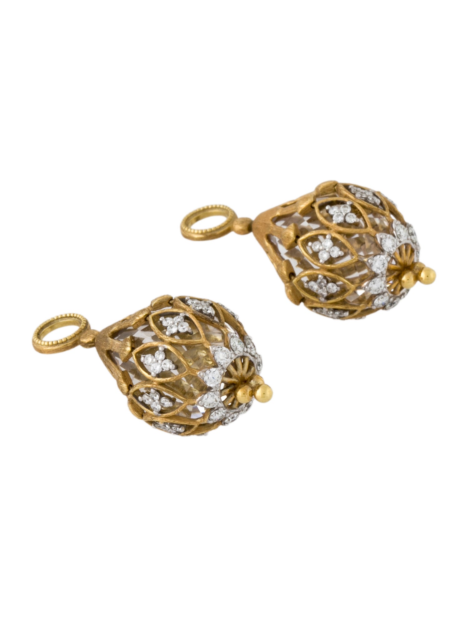 Jude Frances 18K Diamond & Topaz Earring Enhancers