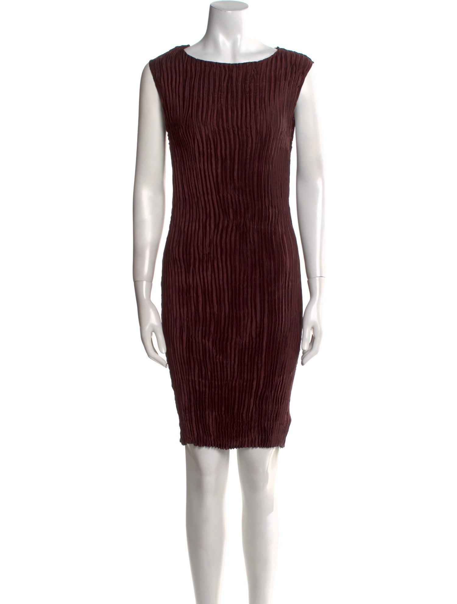 Azur Silk Knee-Length Dress