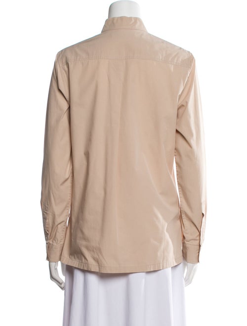 Julia Jentzsch Mock Neck Long Sleeve Button-Up Top