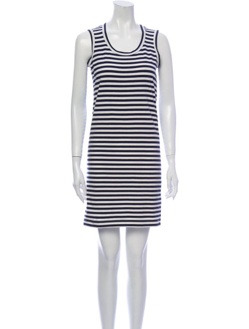 Junya Watanabe Striped Mini Dress Blue