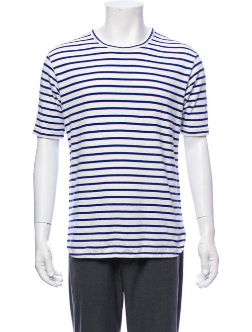 Junya Watanabe Striped Knit T-Shirt white