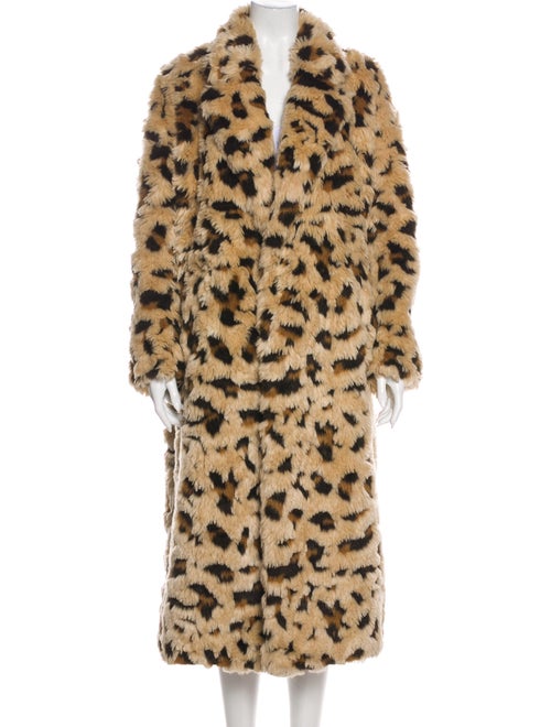 Junya Watanabe Animal Print Faux Fur Coat