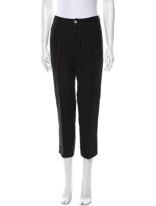 Junya Watanabe Linen Straight Leg Pants Black