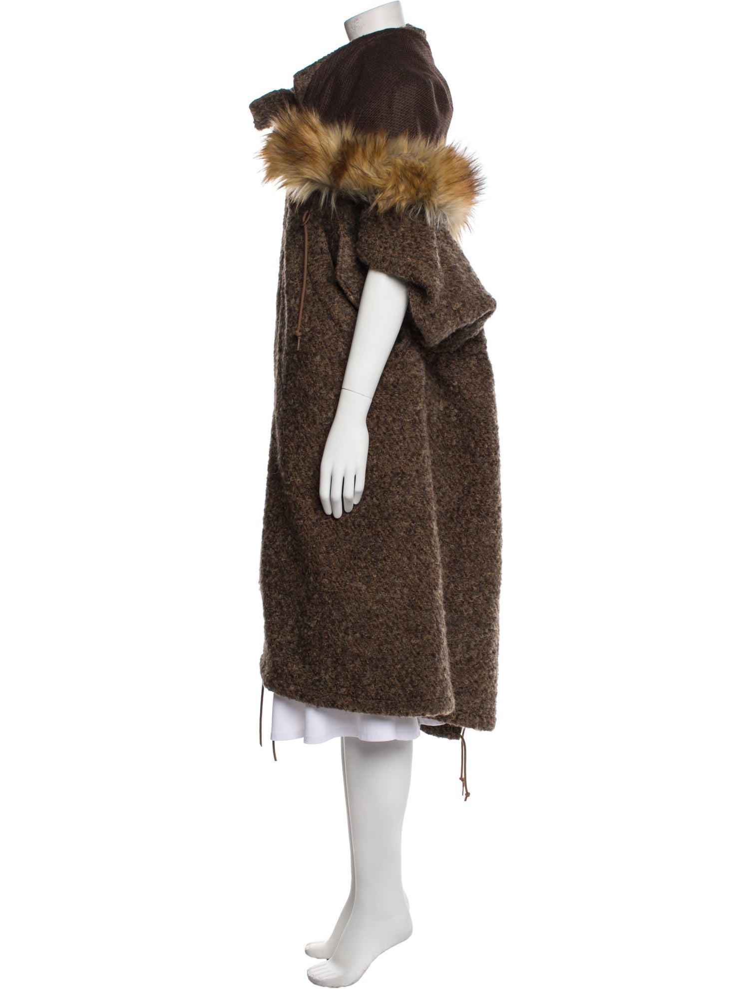 Junya Watanabe Wool Colorblock Pattern Coat