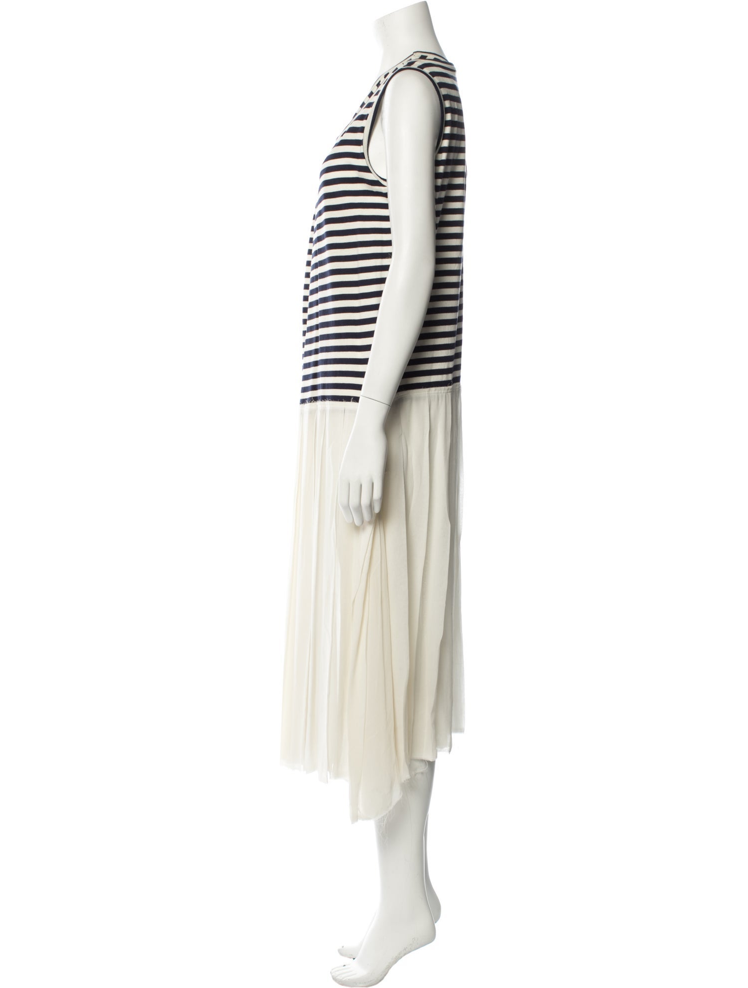 Junya Watanabe Striped Midi Length Dress