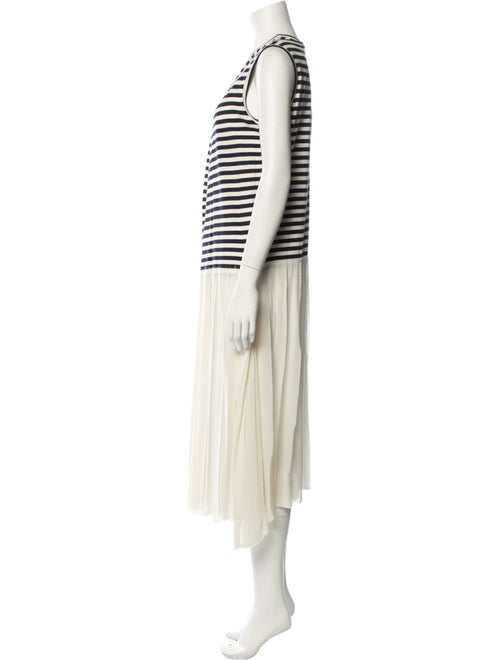 Junya Watanabe Striped Midi Length Dress