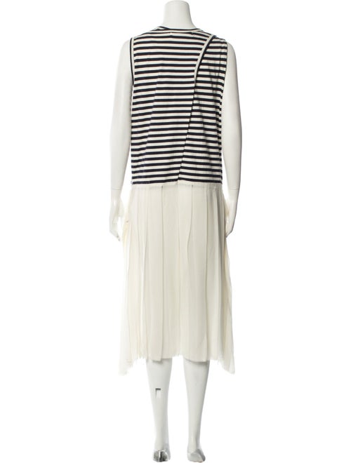 Junya Watanabe Striped Midi Length Dress