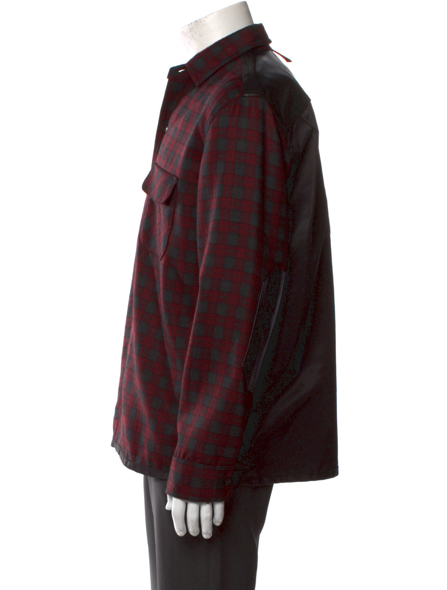 Junya Watanabe Wool Plaid Print Shirt