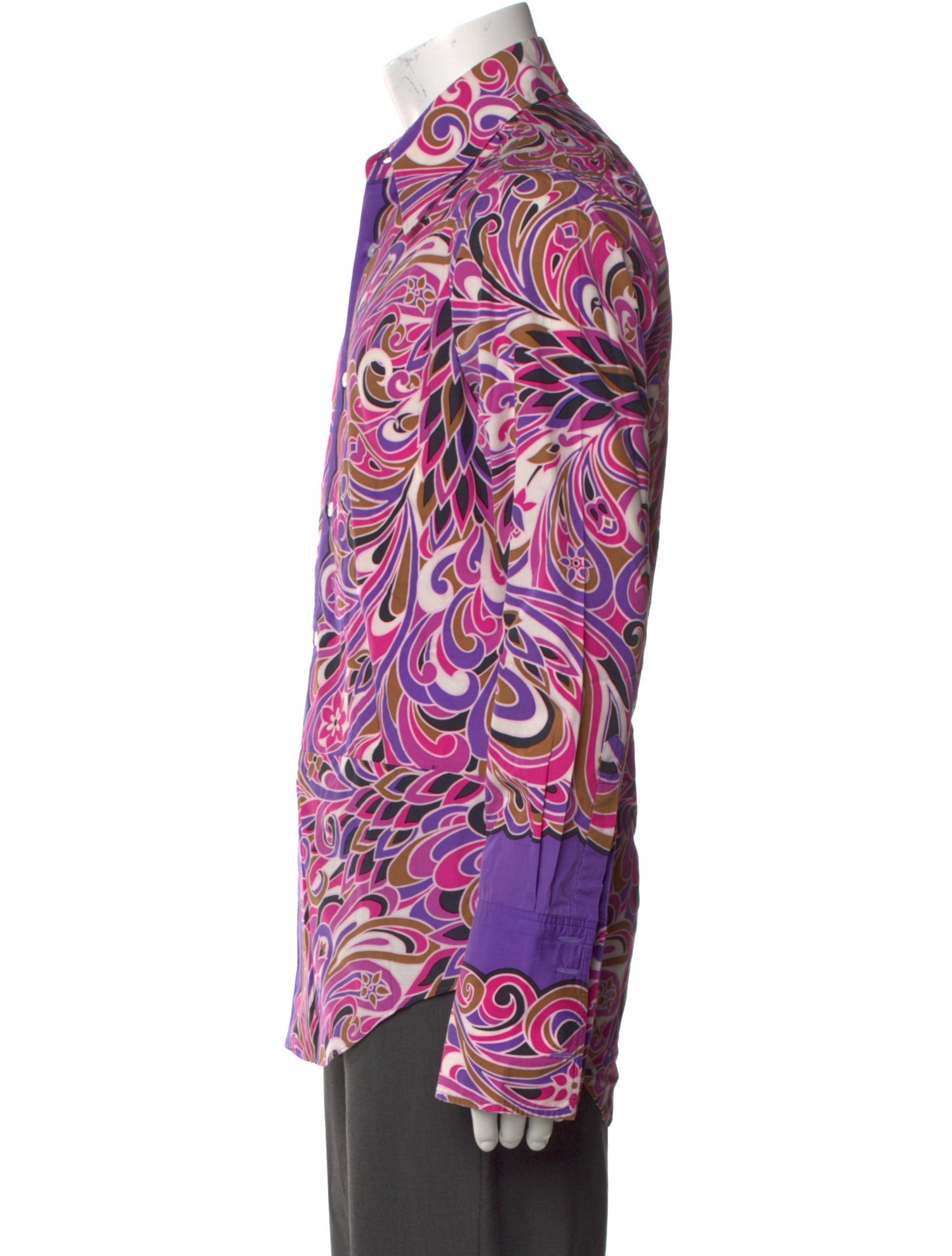 Junya Watanabe Floral Print Long Sleeve Shirt