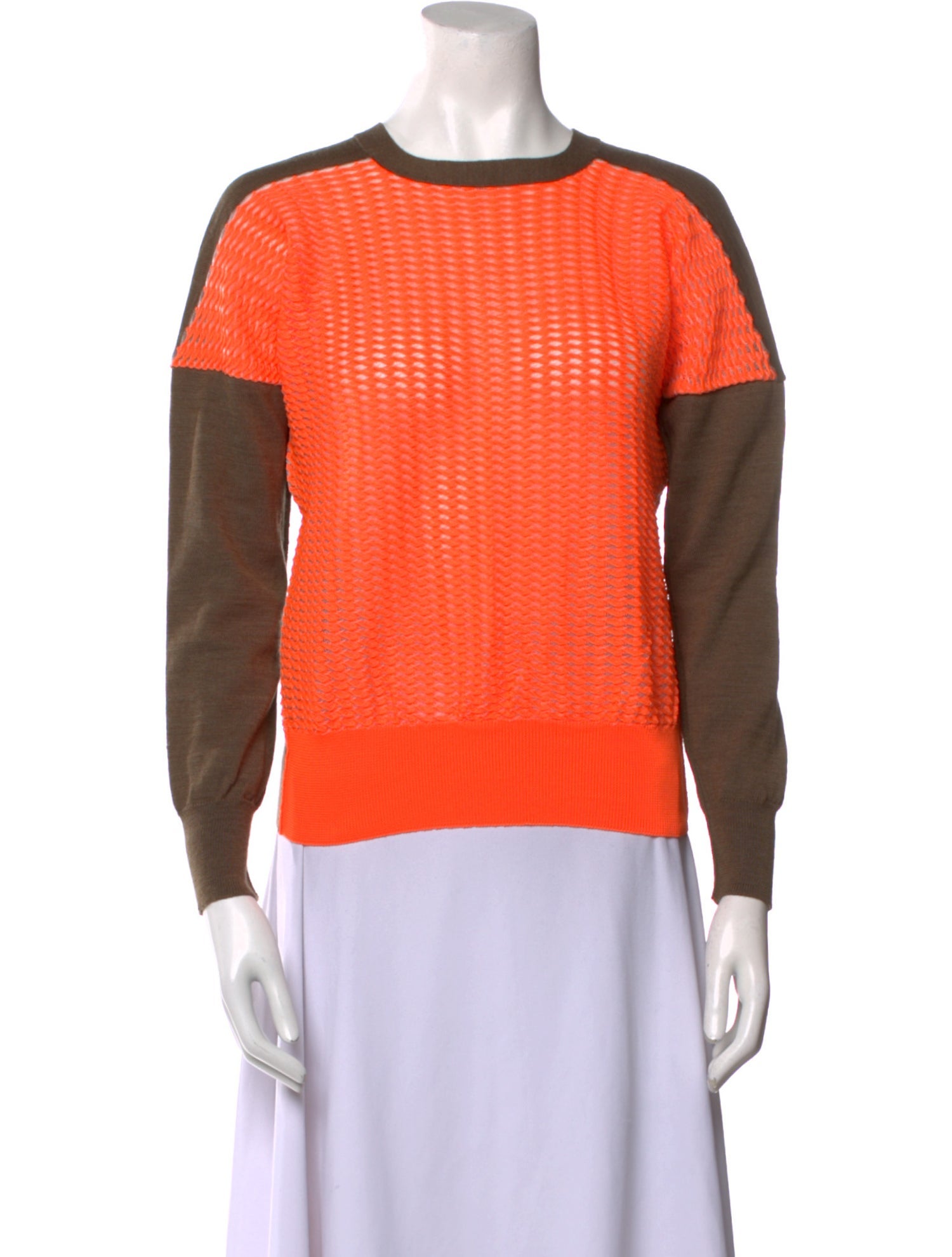 Junya Watanabe Wool Colorblock Pattern Sweater