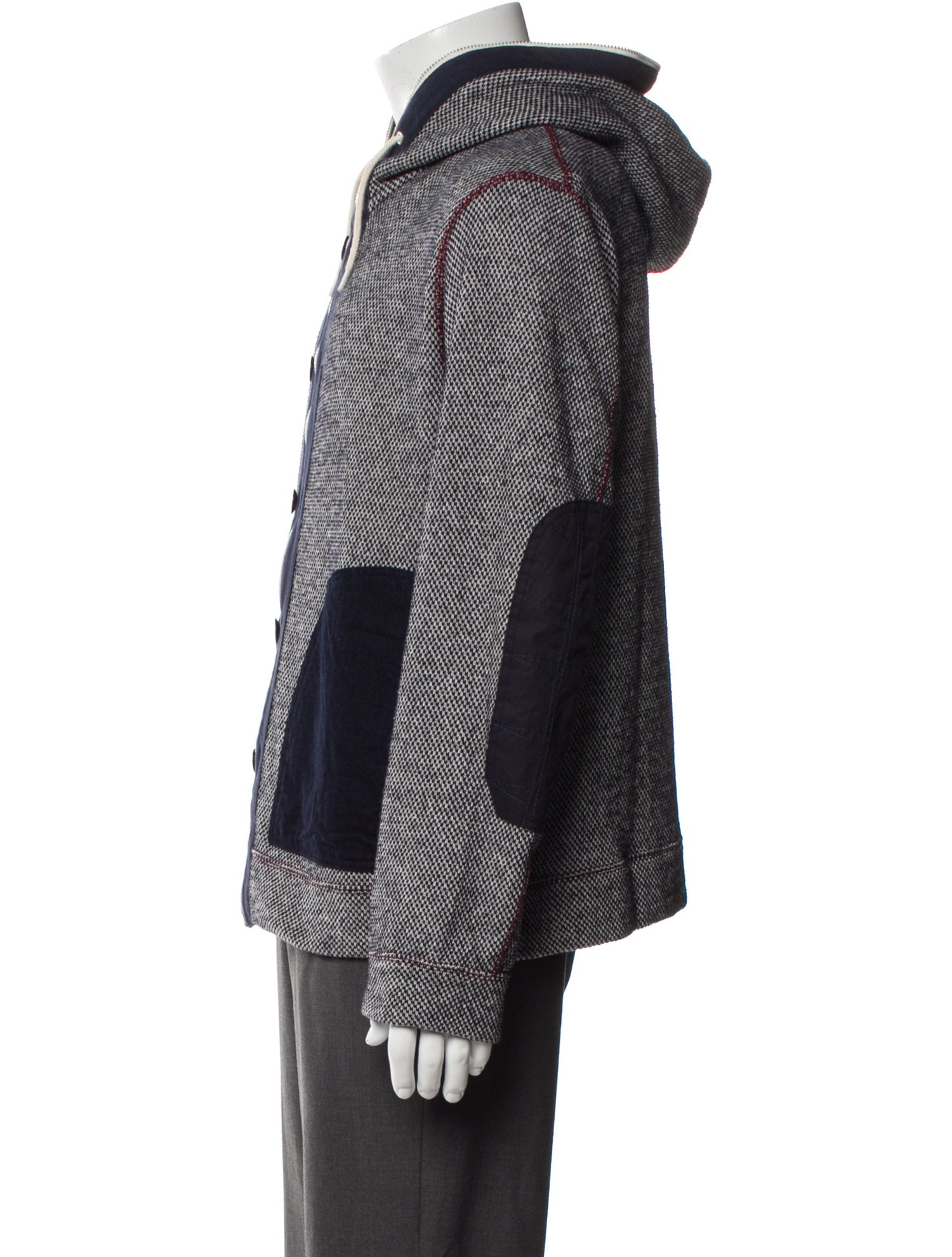 Junya Watanabe Comme des Garçons MAN 2015 Colorblock Pattern Hoodie