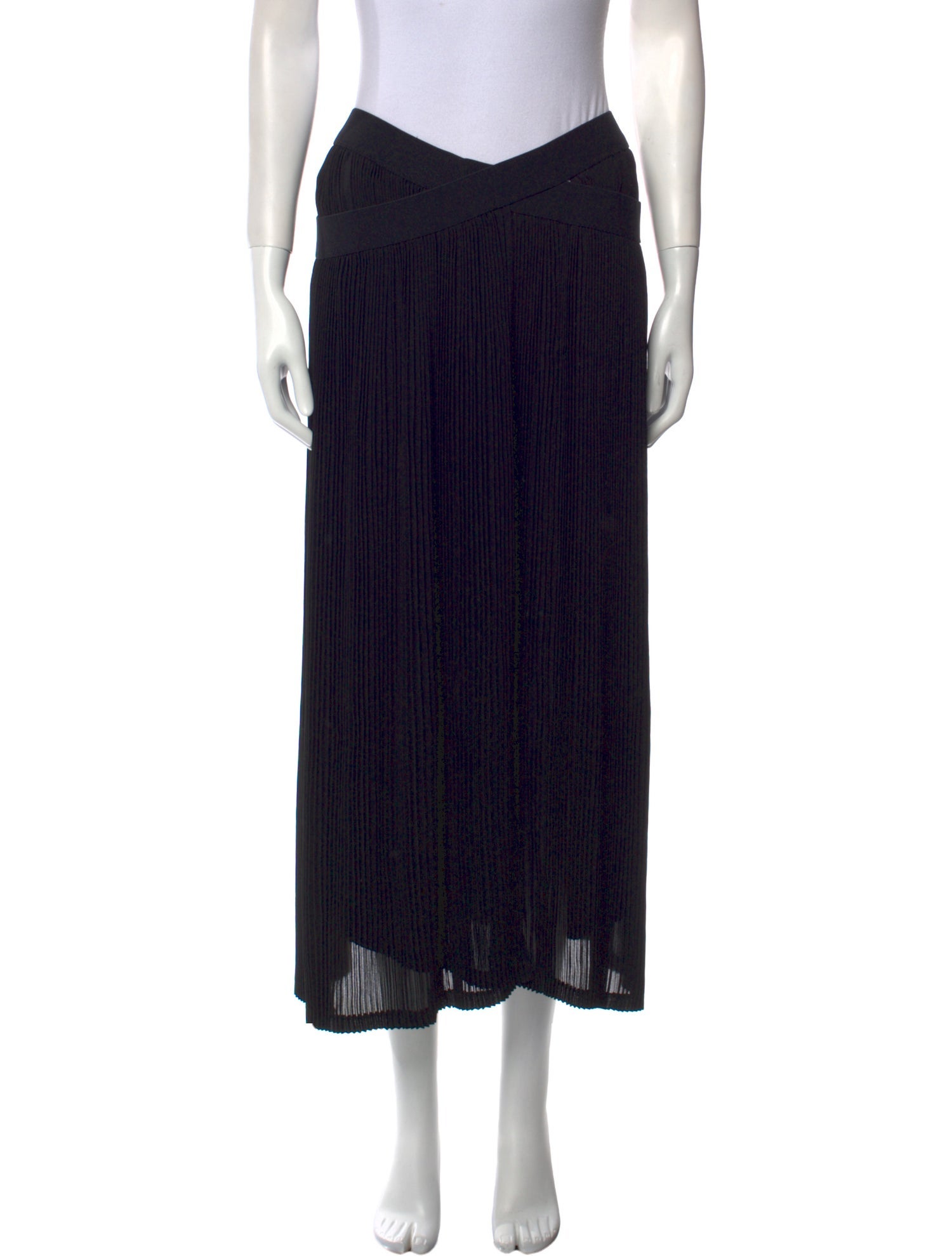 Junya Watanabe Pleated Accents Midi Length Skirt