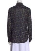 Junya Watanabe Floral Print Long Sleeve Button-Up Top