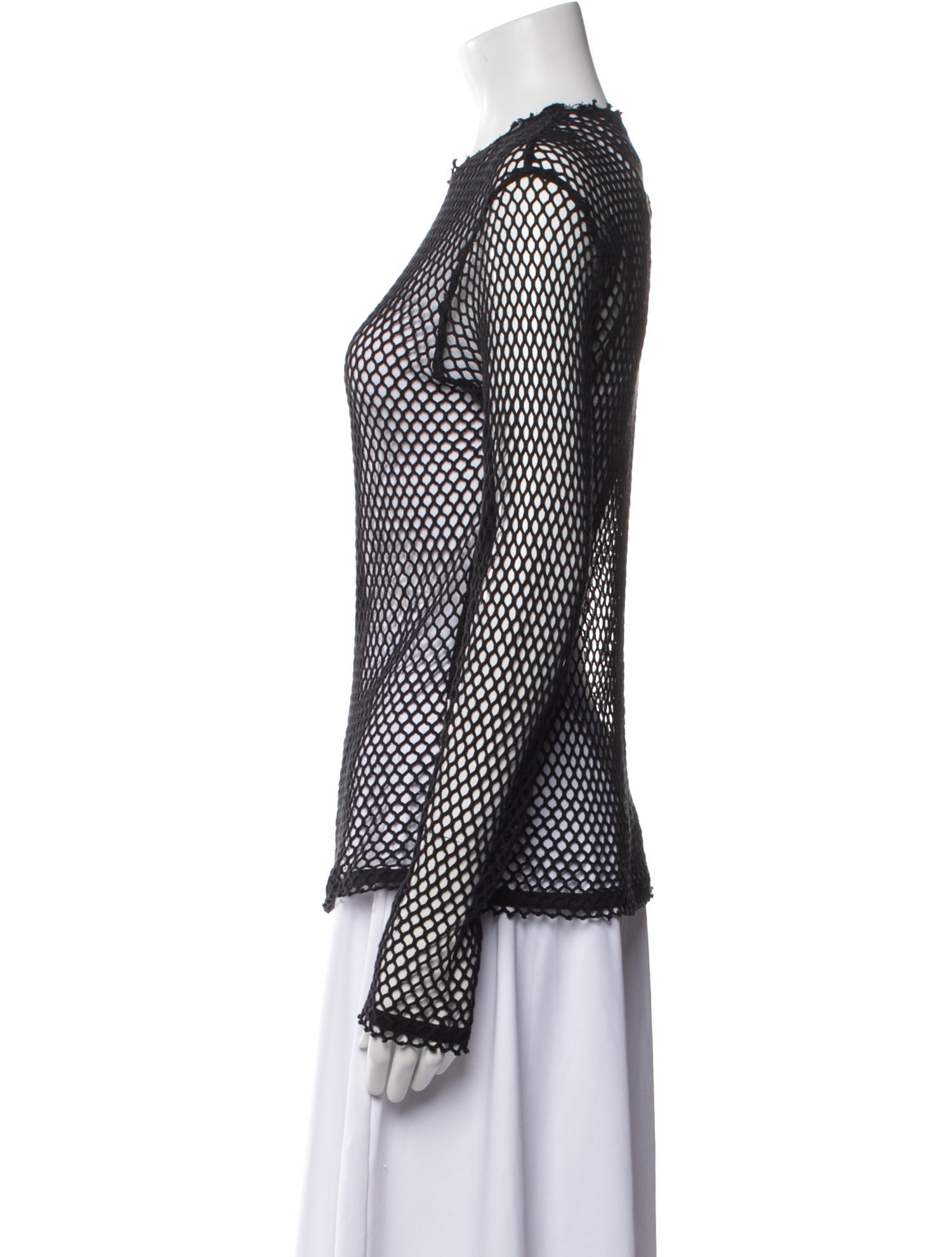 Junya Watanabe Polka Dot Print Crew Neck Top