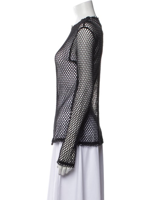 Junya Watanabe Polka Dot Print Crew Neck Top