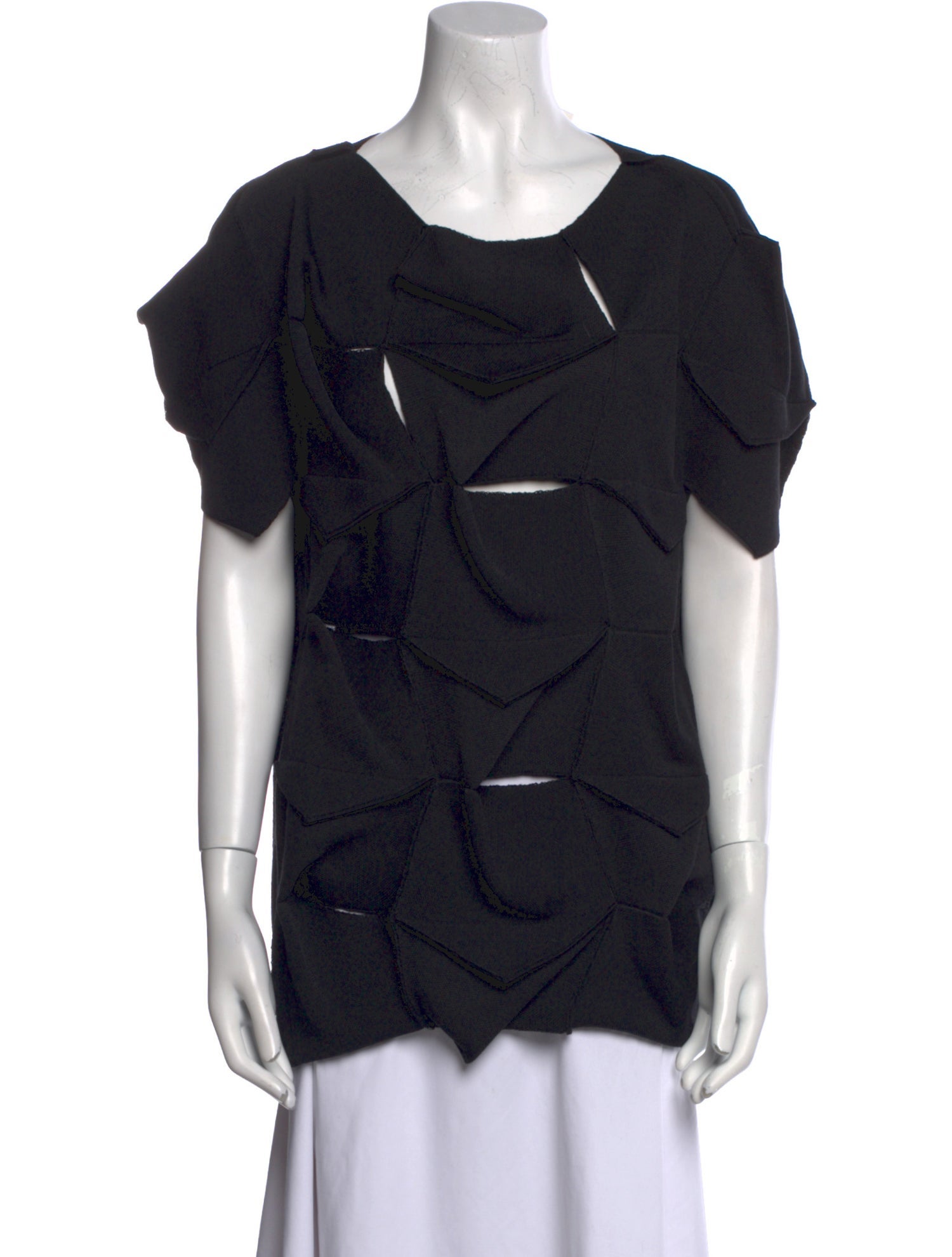 Junya Watanabe Wool Scoop Neck Top