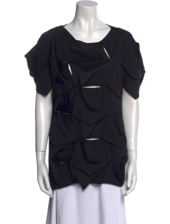 Junya Watanabe Wool Scoop Neck Top