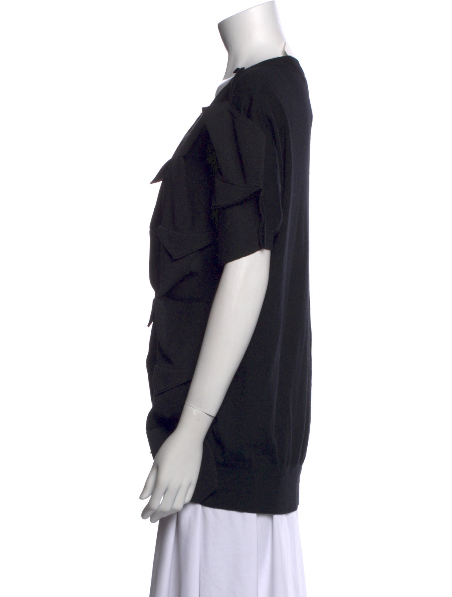 Junya Watanabe Wool Scoop Neck Top