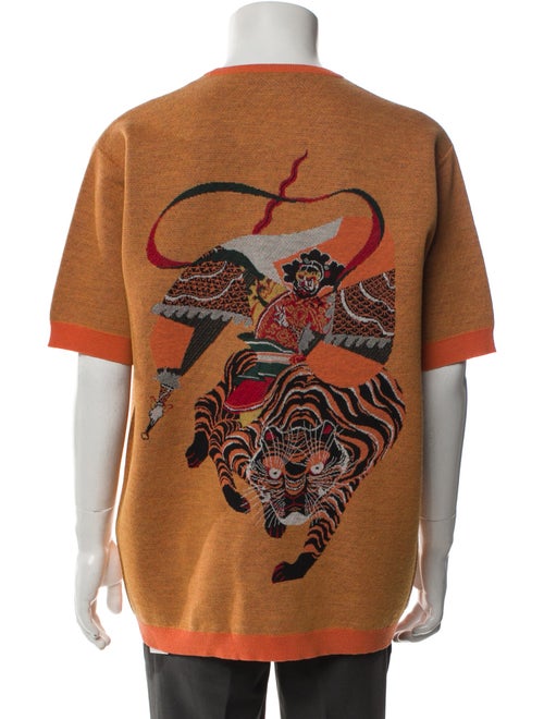 Junya Watanabe Graphic Print Crew Neck Pullover