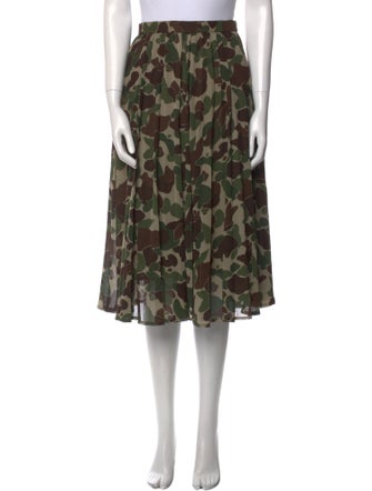 Junya Watanabe Printed Knee-Length Skirt