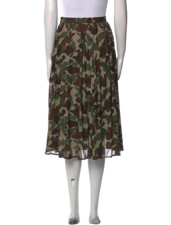 Junya Watanabe Printed Knee-Length Skirt