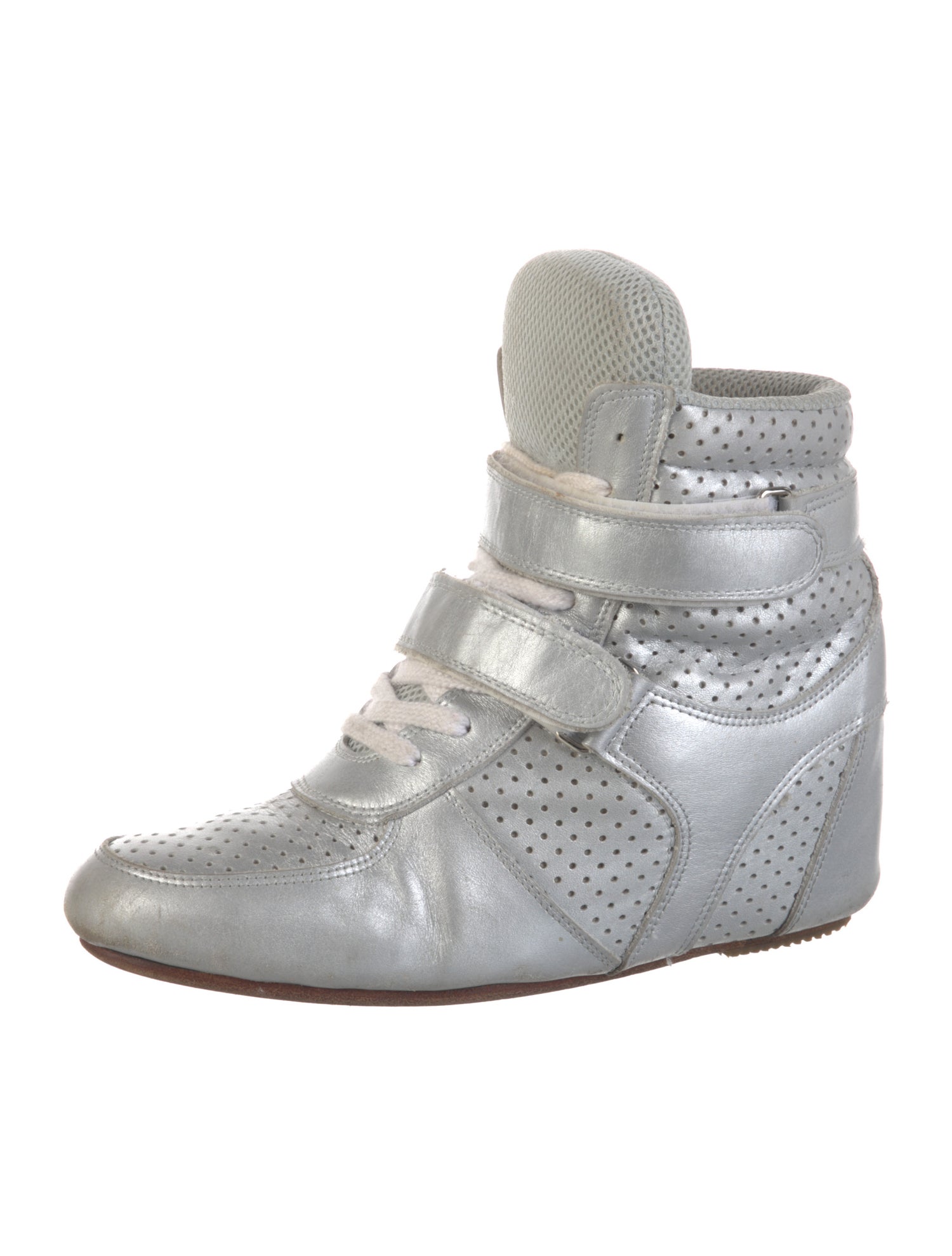 Junya Watanabe Leather Lasercut Accents Wedge Sneakers