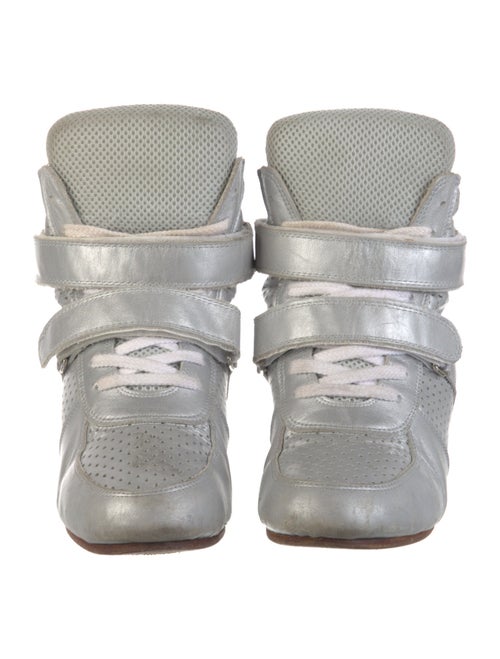 Junya Watanabe Leather Lasercut Accents Wedge Sneakers