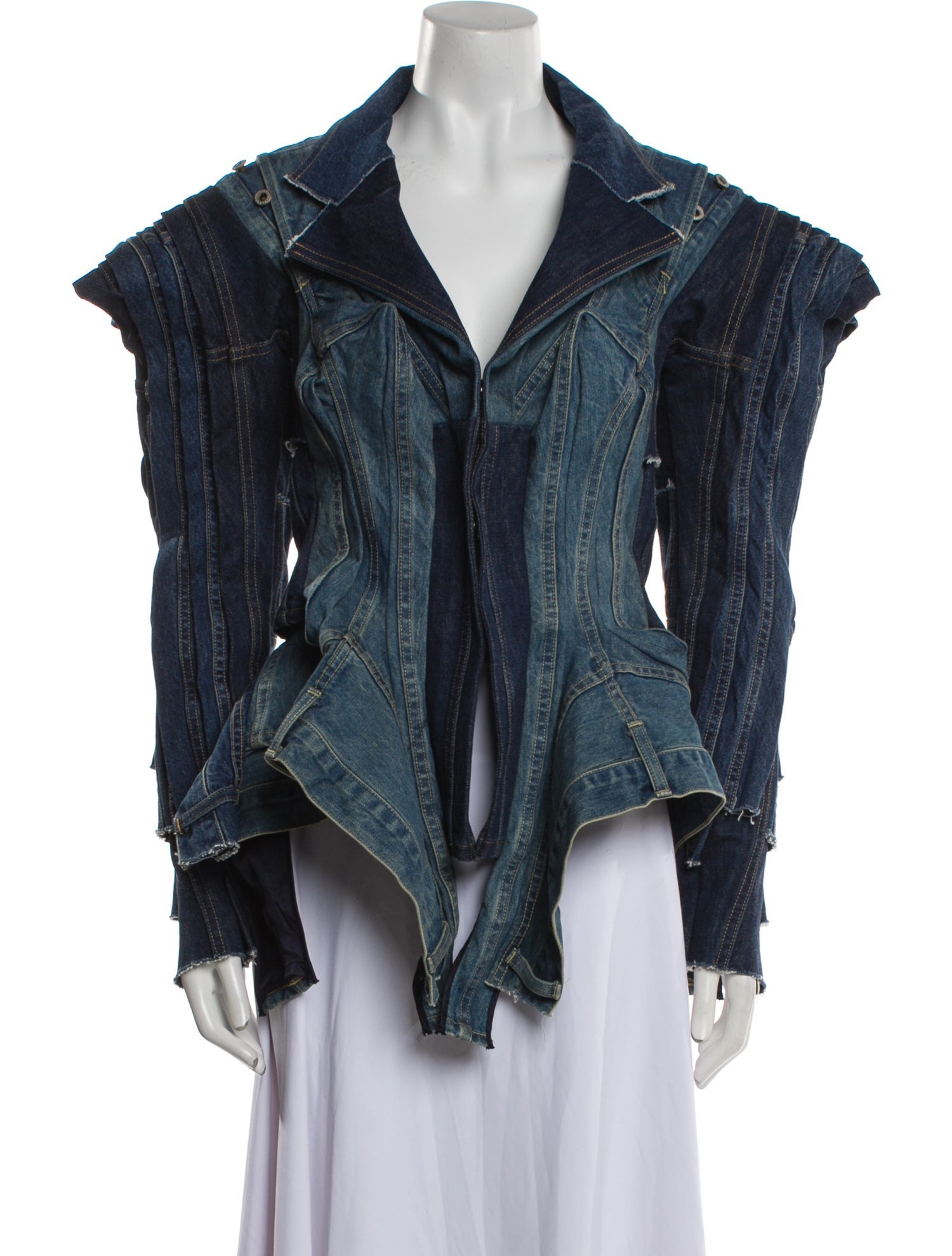 Junya Watanabe 2022 Colorblock Pattern Denim Jacket