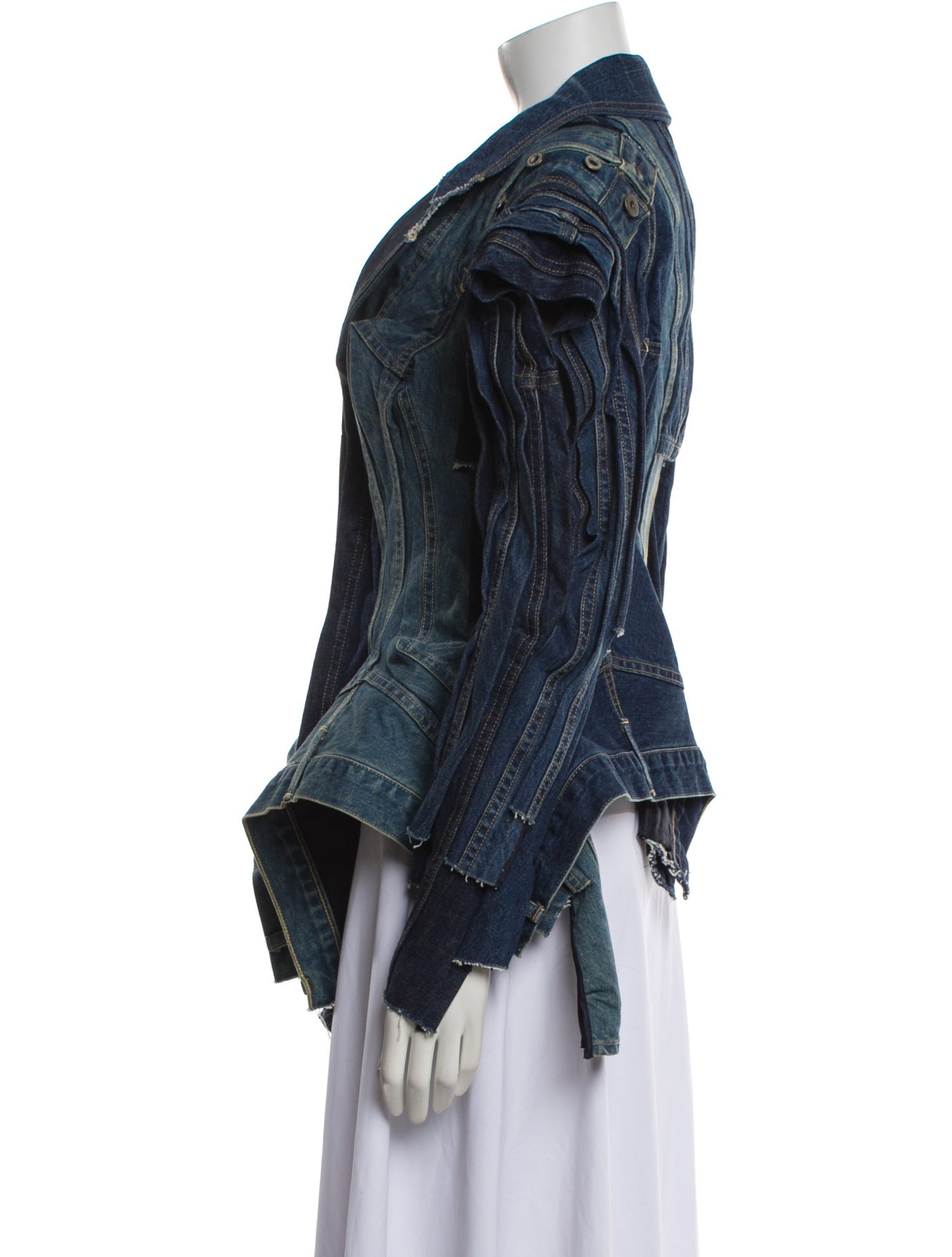 Junya Watanabe 2022 Colorblock Pattern Denim Jacket