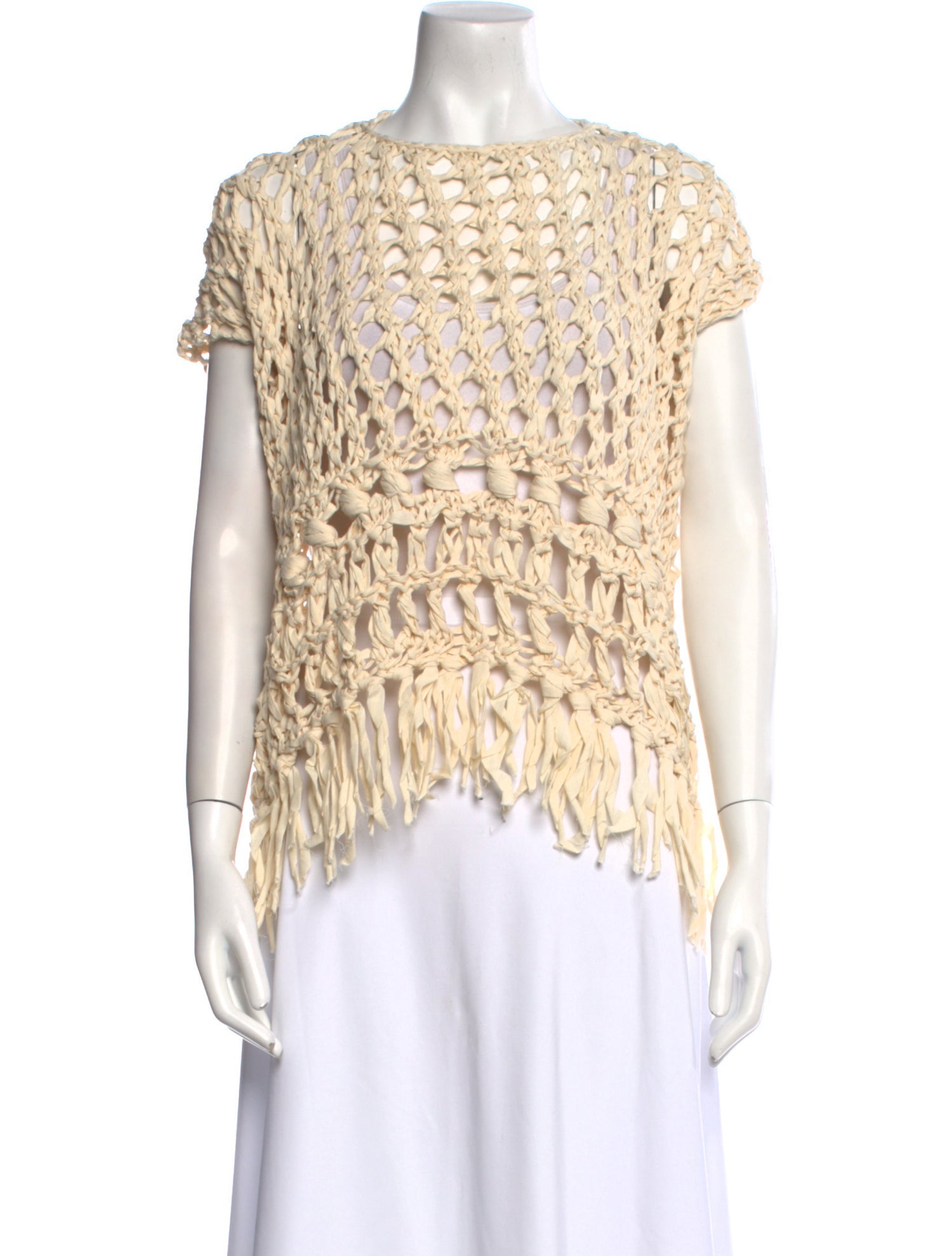 Junya Watanabe Lace Pattern Bateau Neckline Blouse w/ Tags