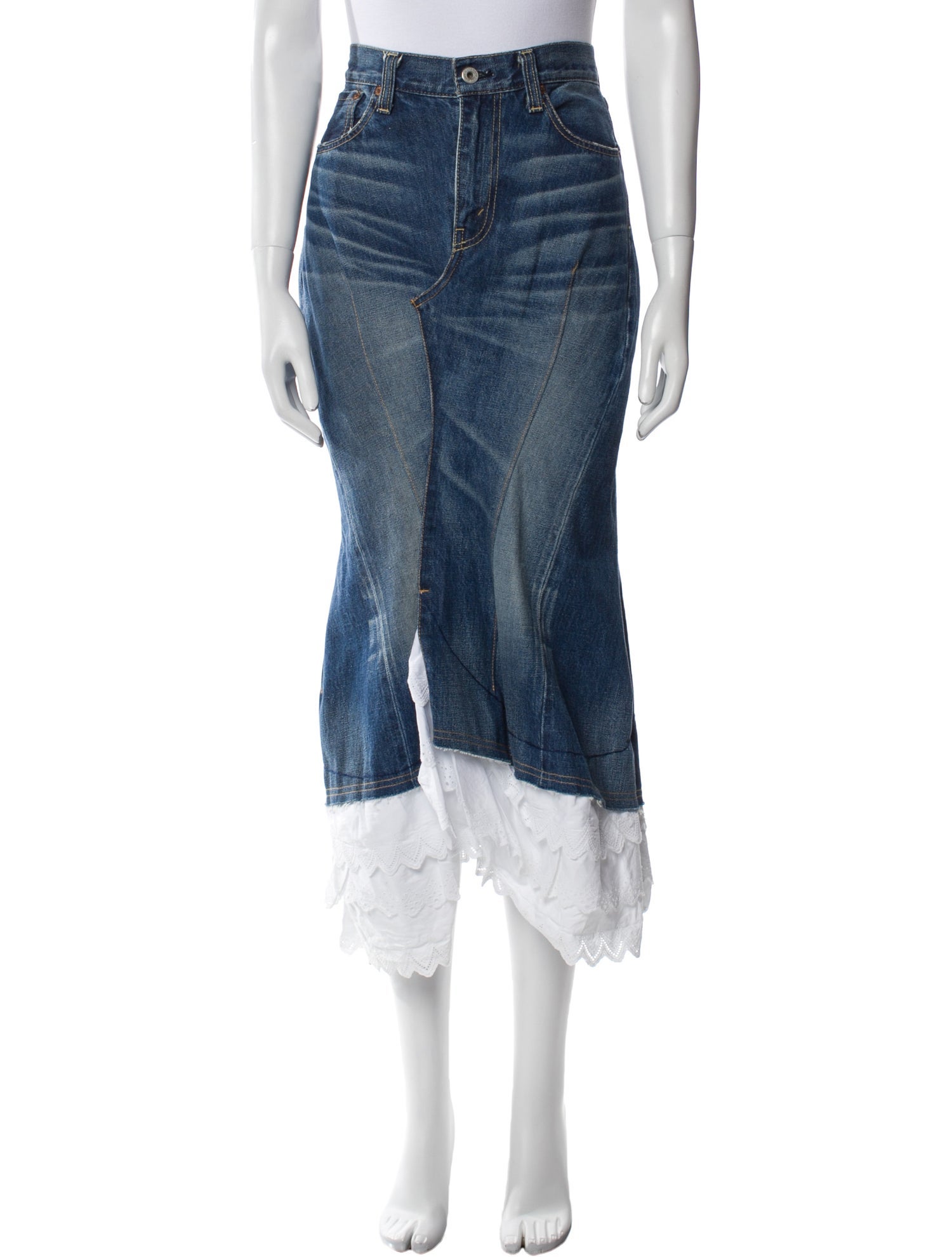 Junya Watanabe Comme des Garçons Vintage Midi Length Skirt