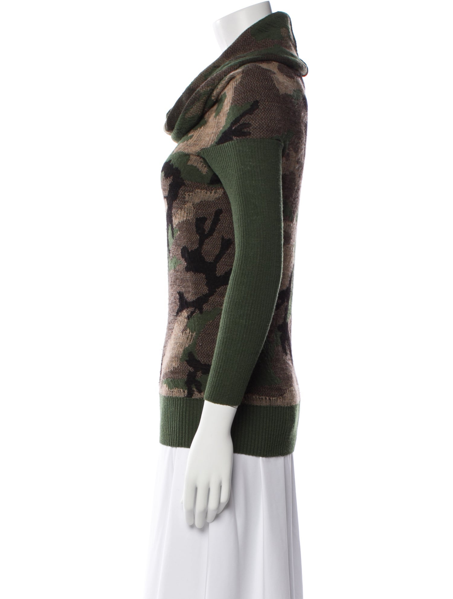 Junya Watanabe Comme des Garçons Wool Camouflage Print Sweater
